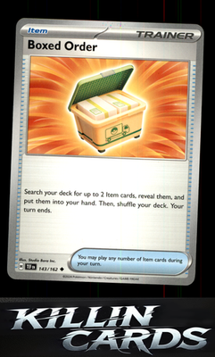 Boxed Order 143/162 Pokemon Uncommon SV05: Temporal Forces Card NM