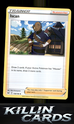 Iscan 158/196 Pokemon Uncommon SWSH11: Lost Origin Card NM