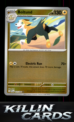 Reverse Holofoil Boltund 031/094 Pokemon Common ME02: Phantasmal Flames Card NM
