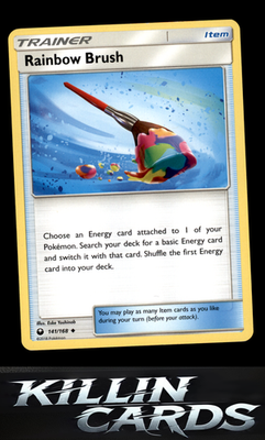 Rainbow Brush 141/168 Pokemon Uncommon SM - Celestial Storm Card NM