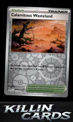 Reverse Holofoil Calamitous Wasteland 175/193 Pokemon Uncommon SV02: Paldea Evol