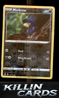 Murkrow 114/196 Pokemon Common SWSH11: Lost Origin Card NM