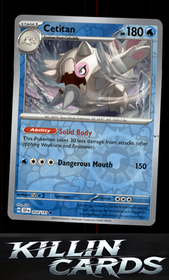 Reverse Holofoil Cetitan - 054/191 054/191 Pokemon Common SV08: Surging Sparks C