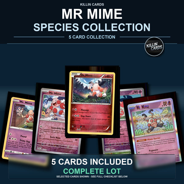 Pokemon TCG Mr Mime Species Collection 5 Different Cards