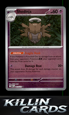 Reverse Holofoil Shedinja - 061/132 061/132 Pokemon Uncommon ME01: Mega Evolutio