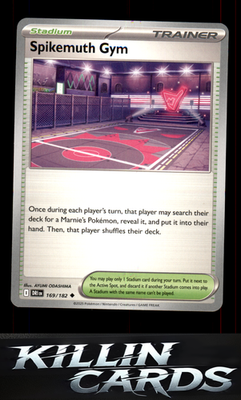 Spikemuth Gym 169/182 Pokemon Uncommon SV10: Destined Rivals Card NM