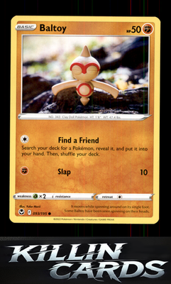 Baltoy 093/195 Pokemon Common SWSH12: Silver Tempest Card NM