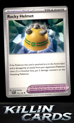Rocky Helmet 193/198 Pokemon Uncommon SV01: Scarlet & Violet Base Set Card NM