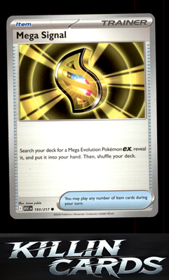 Mega Signal 193/217 Pokemon Common ME: Ascended Heroes Card NM
