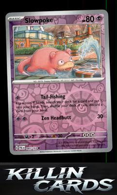 Reverse Holofoil Slowpoke 085/193 Pokemon Common SV02: Paldea Evolved Card NM