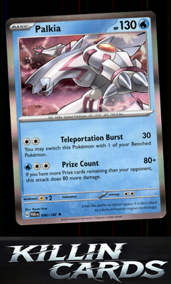 Palkia 040/182 Pokemon Rare SV04: Paradox Rift Card NM
