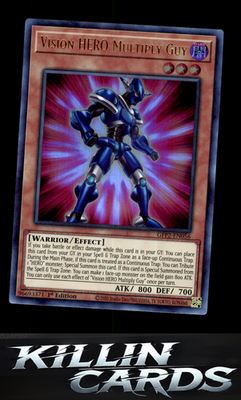 1st Edition Vision HERO Multiply Guy GFP2-EN056 YuGiOh Ultra Rare Ghosts From th