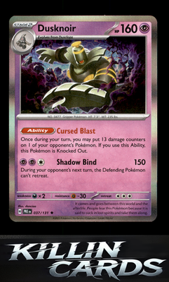 Dusknoir 037/131 Pokemon Rare SV: Prismatic Evolutions Card NM