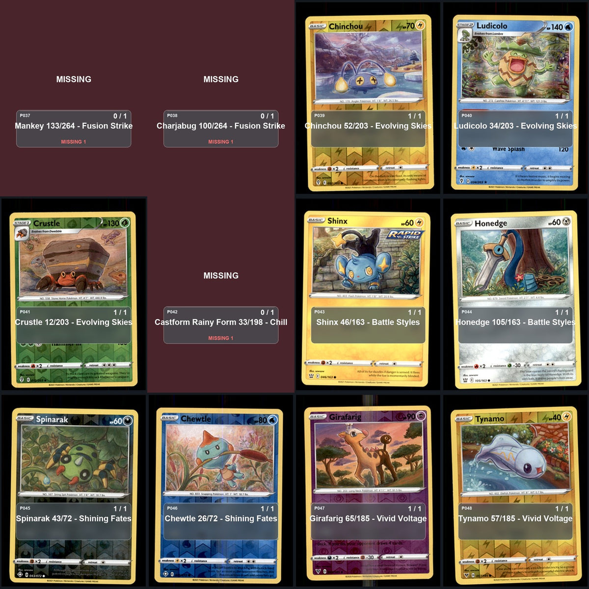 Pokemon TCG sowsow Artist Collection 55 Cards Lot