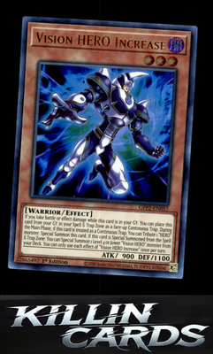 1st Edition Vision HERO Increase GFP2-EN057 YuGiOh Ultra Rare Ghosts From the Pa