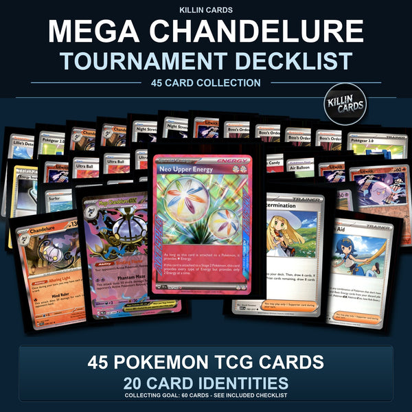 Partial Pokemon TCG World Championships 2026 Mega Chandelure Decklist 45 Cards Deck