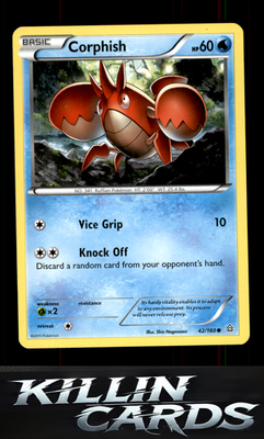 Corphish 42/160 Pokemon Common XY - Primal Clash Card NM