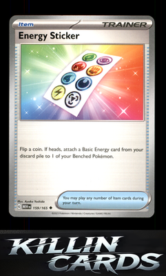 Energy Sticker 159/165 Pokemon Uncommon SV: Scarlet & Violet 151 Card NM