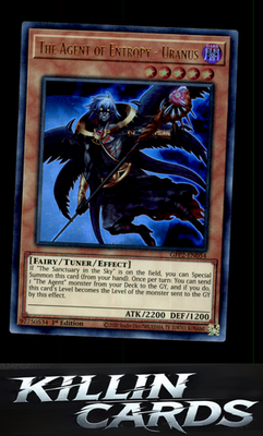 1st Edition The Agent of Entropy - Uranus GFP2-EN054 YuGiOh Ultra Rare Ghosts Fr