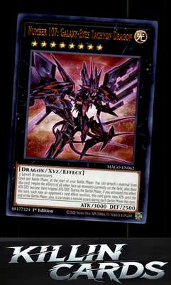 1st Edition Number 107: Galaxy-Eyes Tachyon Dragon MAGO-EN062 YuGiOh Rare Maximu