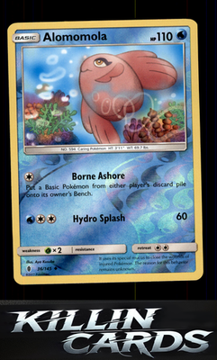 Reverse Holofoil Alomomola 36/145 Pokemon Uncommon SM - Guardians Rising Card NM