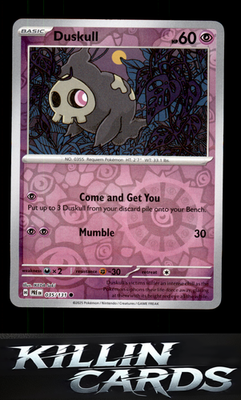 Reverse Holofoil Duskull 035/131 Pokemon Common SV: Prismatic Evolutions Card NM