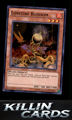 1st Edition Lonefire Blossom FUEN-EN046 YuGiOh Super Rare Fusion Enforcers Card