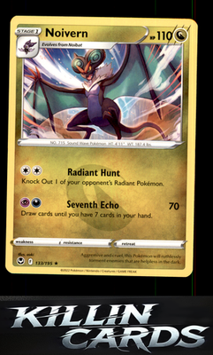 Noivern 133/195 Pokemon Rare SWSH12: Silver Tempest Card NM