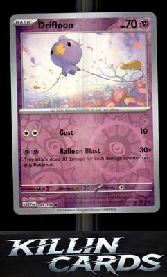 Reverse Holofoil Drifloon 089/198 Pokemon Common SV01: Scarlet & Violet Base Set