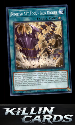 1st Edition Ninjitsu Art Tool - Iron Digger MP23-EN202 YuGiOh Common 25th Annive