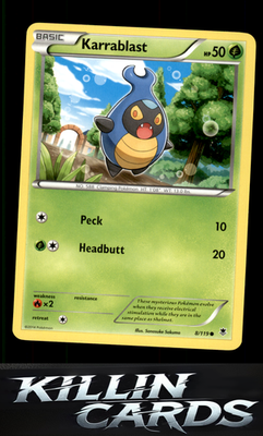 Karrablast 8/119 Pokemon Common XY - Phantom Forces Card LP