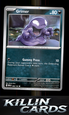Grimer 088/165 Pokemon Common SV: Scarlet & Violet 151 Card NM