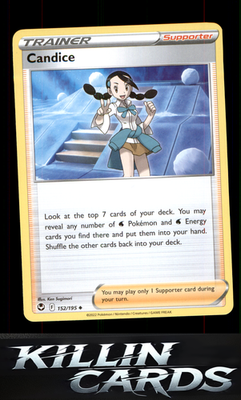 Candice 152/195 Pokemon Uncommon SWSH12: Silver Tempest Card NM