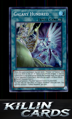 Galaxy Hundred OP22-EN012 YuGiOh Super Rare OTS Tournament Pack 22 Card NM