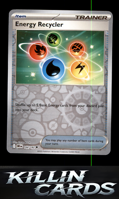 Reverse Holofoil Energy Recycler 164/182 Uncommon SV10: Destined Rivals NM