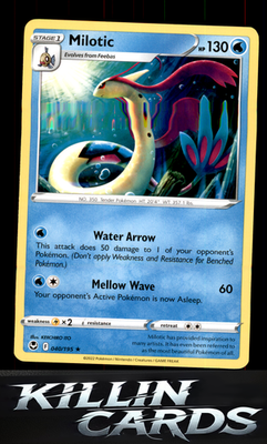 Milotic 040/195 Pokemon Rare SWSH12: Silver Tempest Card NM