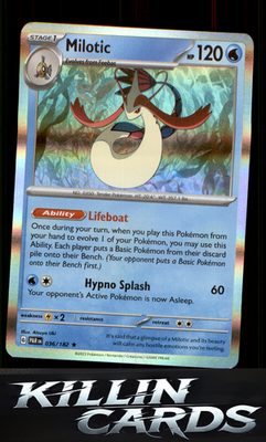 Milotic 036/182 Pokemon Rare SV04: Paradox Rift Card NM