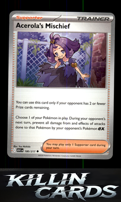 Acerola's Mischief 180/217 Pokemon Uncommon ME: Ascended Heroes Card NM