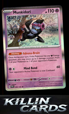 Munkidori 095/167 Pokemon Rare SV06: Twilight Masquerade Card NM