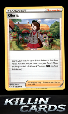 Gloria 141/172 Pokemon Uncommon SWSH09: Brilliant Stars Card NM