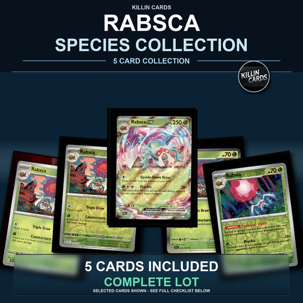 Pokemon TCG Rabsca Species Collection 5 Different Cards