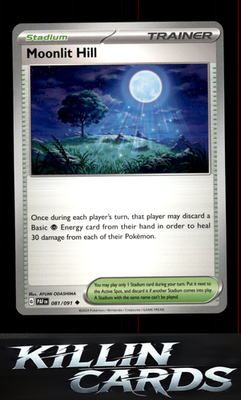 Moonlit Hill 081/091 Pokemon Uncommon SV: Paldean Fates Card NM