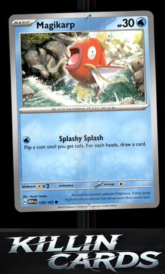 Magikarp 129/165 Pokemon Common SV: Scarlet & Violet 151 Card NM