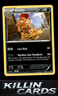 Scrafty 67/111 Pokemon Uncommon XY - Furious Fists Card LP