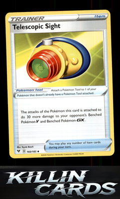 Telescopic Sight 160/185 Pokemon Uncommon SWSH04: Vivid Voltage Card NM