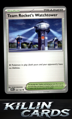 Team Rocket's Watchtower 180/182 Pokemon Uncommon SV10: Destined Rivals Card NM