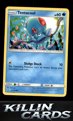 Tentacool 23/145 Pokemon Common SM - Guardians Rising Card NM