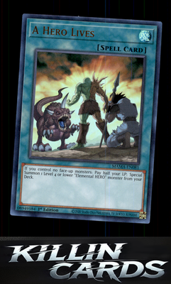 A Hero Lives MAMA-EN081 YuGiOh Ultra Rare Magnificent Mavens Card NM
