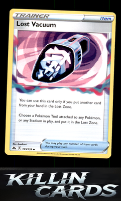 Lost Vacuum 135/159 Pokemon Uncommon SWSH: Crown Zenith Card NM