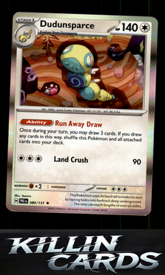 Dudunsparce 080/131 Pokemon Rare SV: Prismatic Evolutions Card NM